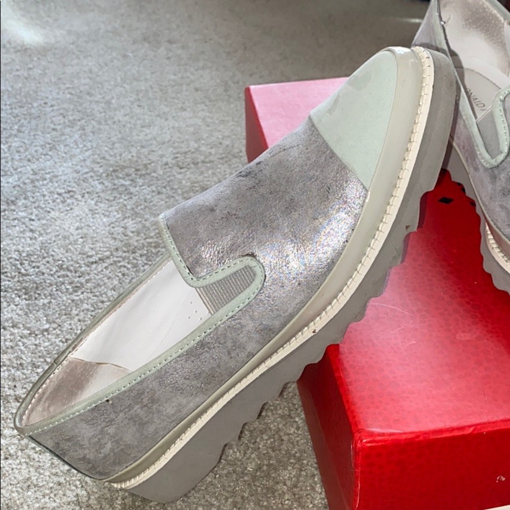 Donald J Pliner Beliz Loafer Silver